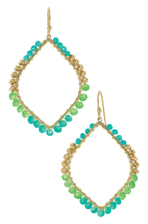 Raina Earrings (in turquoise) by Stella & Dot