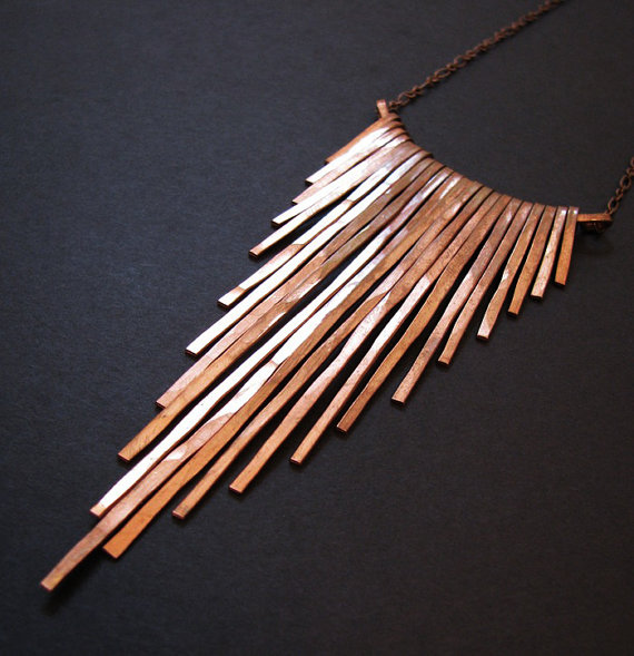Copper Fringe Necklace, around £32 from Etsy.