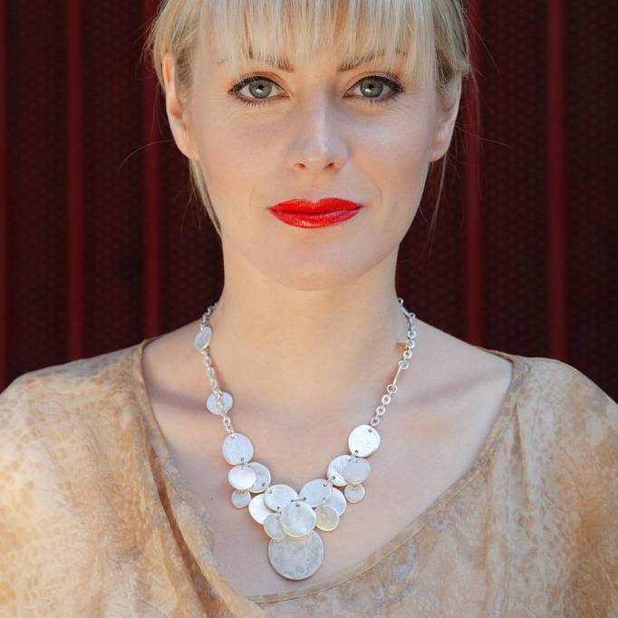 Luisa Coin Necklace In Gold Or Silver by BLOOM BOUTIQUE