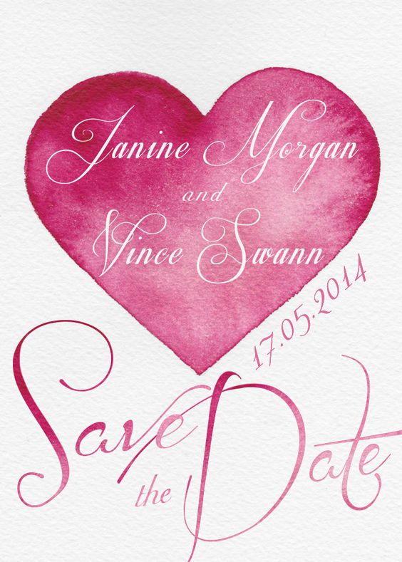 Save the Date, designed my moi